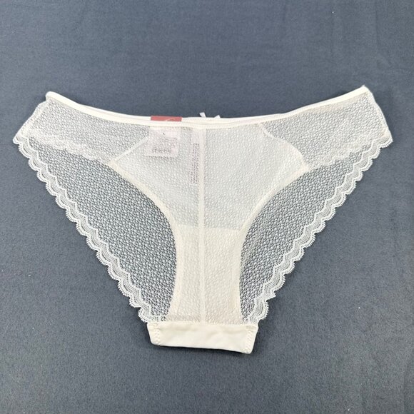Auden Womens Size Large Panty Bikini Lace White New With Tags - Picture 2 of 9